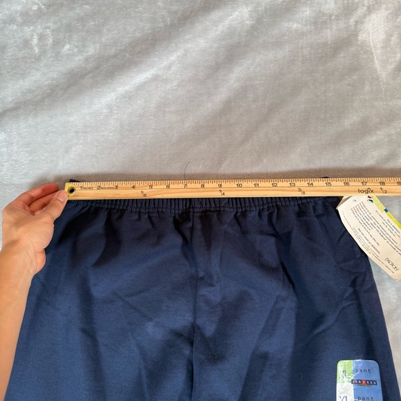 Vintage Jerzees Blank Jogger Pants Mens XL 30” Tapered Fit Navy Blue NEW - Picture 6 of 9